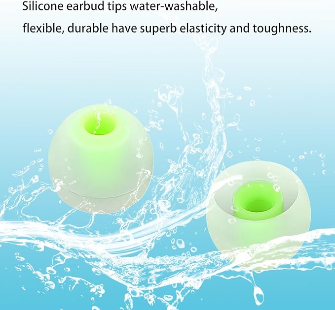 Earbud Replacement Tips Silicone Earbud Tips Eartips Fit Most in-Ear Earbuds - Image 5