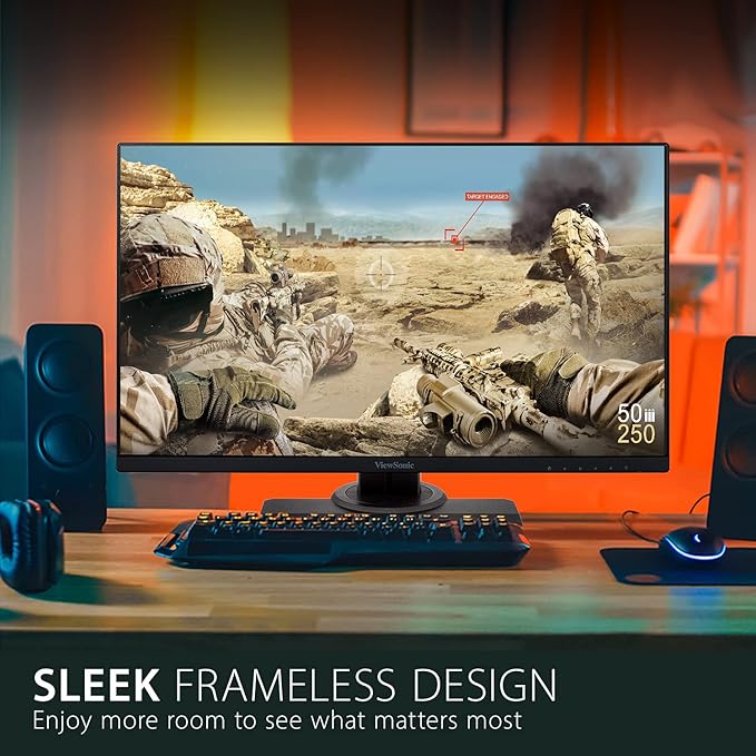 ViewSonic XG2431 24 Inch 1080p Gaming Monitor with 240Hz, 0.5ms, FreeSync Premium, NVIDIA G-Sync Compatible, Advanced Ergonomics, Eye Care, HDR400