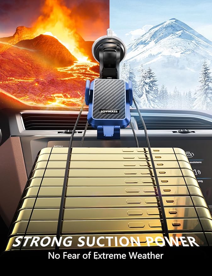 Wireless Car Charger, Phone Holders for Your Car, 15W Auto Clamping Phone Mount Car Accessories for iPhone 16 15 14 13 12 Mini Pro Max 11, Samsung Galaxy S24 Ultra S23 S22+ Note 20, etc - Blue