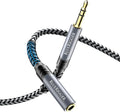 BlueRigger Headphone Extension Cable (15FT, 24K Gold Plated Jack, Hi-Fi Sound, 3.5mm Male to Female Stereo Audio Cable) – Aux Cord for iPod, Laptops, Smartphones, Speakers, Tablets, Home Car Stereo