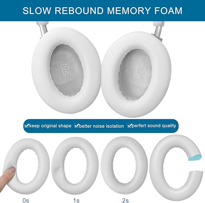 GEVO Earpads Replacement for Bose QuietComfort Ultra, Ear Pads Cushions - Image 4