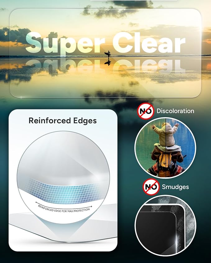 ZAGG Glass Elite Google Pixel 9 Pro XL Screen Protector – Ultra-Strong Tempered Glass with Recycled Content, Fingerprint Resistant, Easy Installation