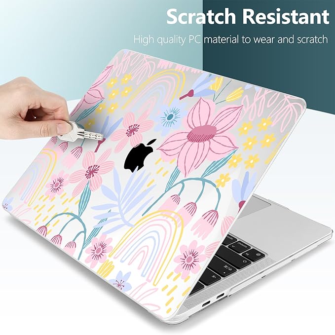 TWOLSKOO Compatible with MacBook Pro 13 inch Case 2023-2016 A2338 M2/M1 A2251 - Image 3