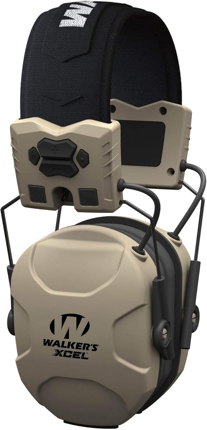 Walker's Digital Electronic Muff-26db Nrr Noise Protection Sound Enhancement Shooting Safety Earmuff, 2 AAA Batteries