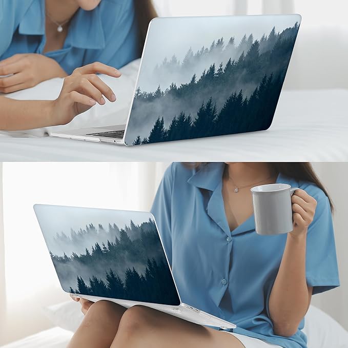 Mektron for MacBook Air 13 Case A1466/A1369, Snap-on Plastic Hard Shell Cover - Image 6