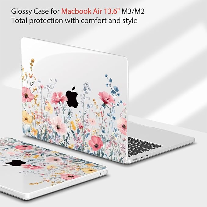 Teryeefi for MacBook Air 13.6 inch Case M4 A3240/M3 A3113/M2 A2681, Hard Shell - Image 4