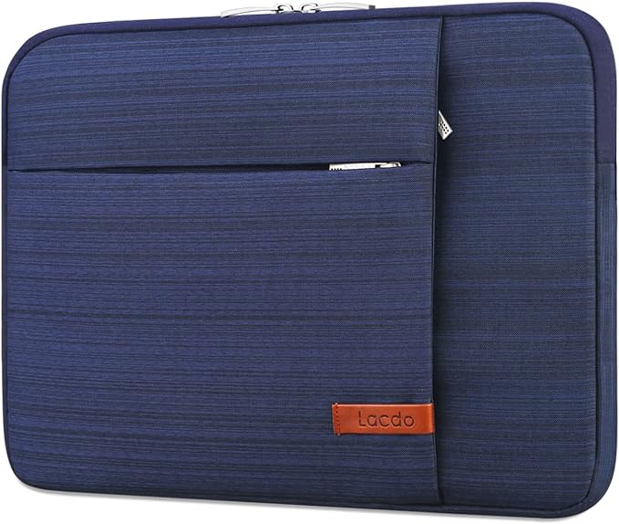 Lacdo 13 inch Laptop Sleeve Case for 13 inch New MacBook Air M4 A3240 2025, M3 A3113, M2 A2681, M1 A2337 | 13" MacBook Pro M2/M1 A2338 A2251 A2289 | 13" iPad Air M3/iPad Pro M4 Computer Bag, Blue