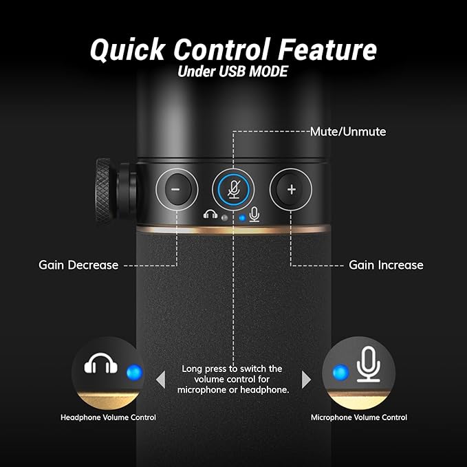 TONOR Dynamic Microphone, XLR/USB Microphone - Image 6
