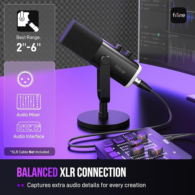 FIFINE USB/XLR Dynamic Microphone - Image 6