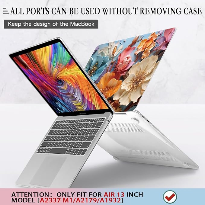 CISSOOK Compatible with MacBook Air 13 inch Case 2021 2020-2018 Release M1 - Image 5