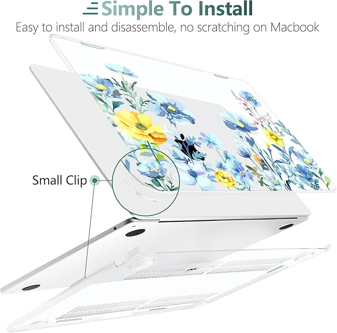 TWOLSKOO Compatible with M4 MacBook Air 13.6 inch Case 2025-2022 Release M4 - Image 4