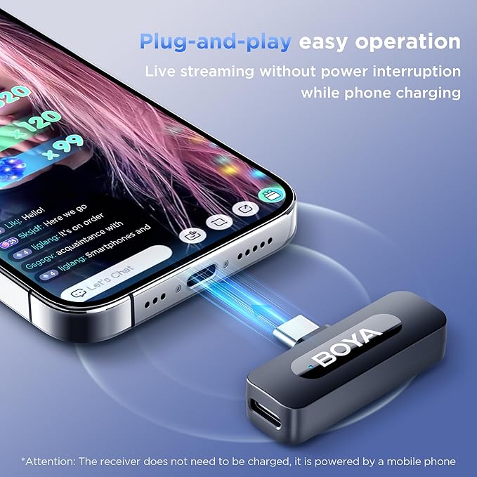 BOYA BY-V20 USB-C Wireless Microphone - Image 6