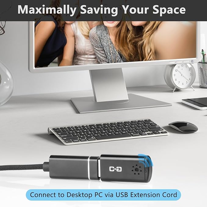 USB Microphone for Laptop and Desktop Computer, High Sensitivity for Clear Call - Image 6