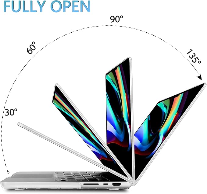 Mektron Case for MacBook Pro 16" M4 A3403 A3186 M3 A2991 M2 A2780 M1 A2485 (2021/2023/2024) Pro/Max with Touch ID, Hard Shell Plastic Laptop Cover Keyboard Cover Screen Protector, Pink Bows-Hearts