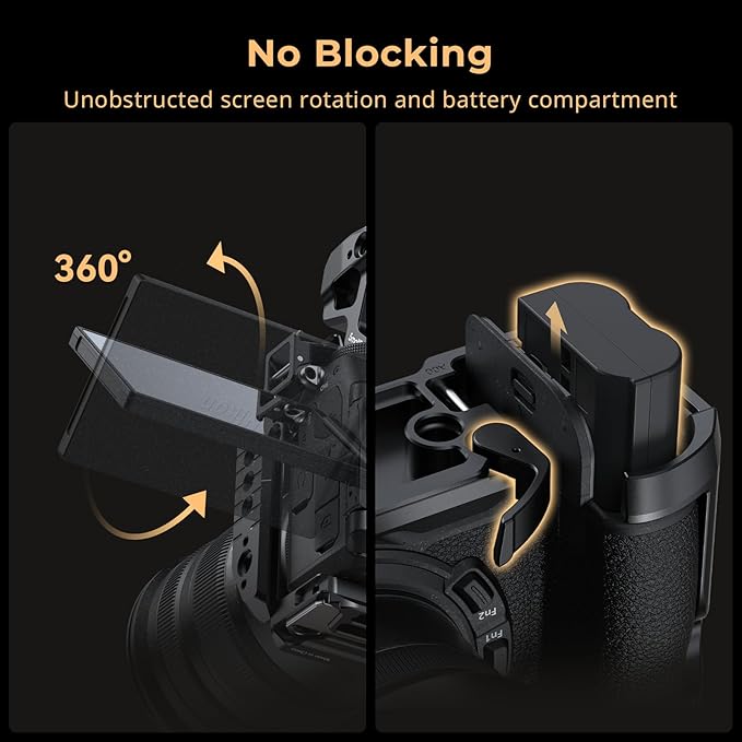 SmallRig Z6 III Camera Cage Kit for Nikon Z6 III, with Top Handle and Cable Clamp, Aluminum Alloy Camera Full Cage Kit with Anti-Twist Design, Built-in Quick Release Plate for Arca-Swiss - 4520