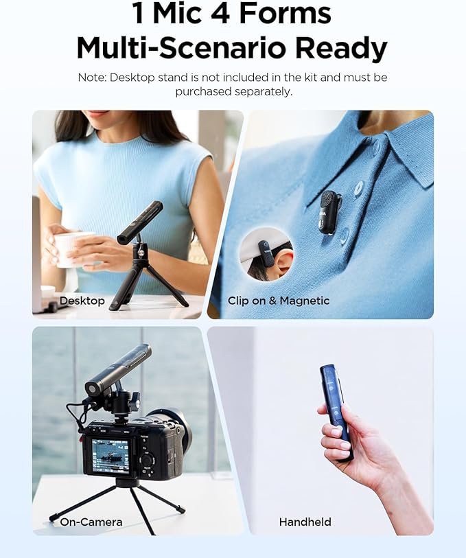 BOYA Magic-05 Wireless Lavalier Microphone, 30Hrs Battery, 328FT Los Range - Image 2