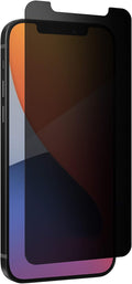 ZAGG InvisibleShield Glass Elite Privacy+ - Privacy Screen Protector for iPhone 12 Pro, 12, 11, XR – 3X Impact Protection (200106681)