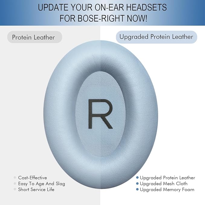 GEVO Replacement Ear Pads for Bose QC45, Ear Cushions for Bose QuietComfort 45 - Image 5