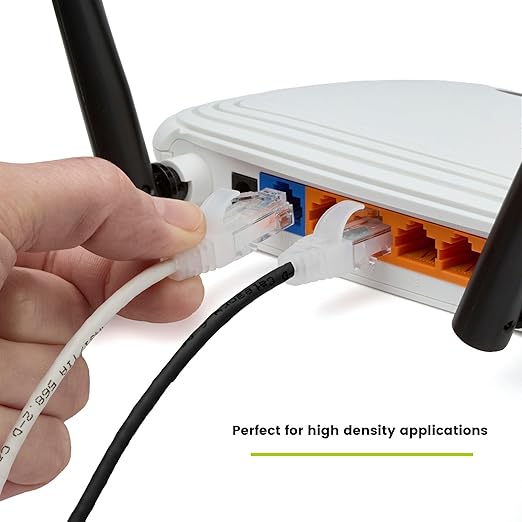 TRUECABLE Cat6 Component Rated Patch Cable, Unshielded (U/UTP), 1ft, Black, 28AWG Solid Copper, Snagless 10G High-Speed Ethernet Cable, PoE++ 4PPoE 100W, UL Listed, RoHS-3, 5 Pack