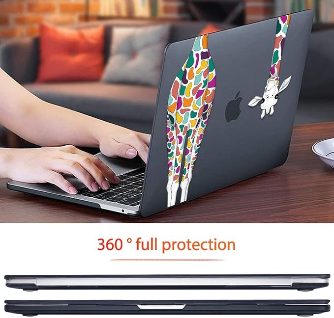 Mektron for MacBook Air 13 Case A1466/A1369, Snap-on Plastic Hard Shell Cover - Image 7