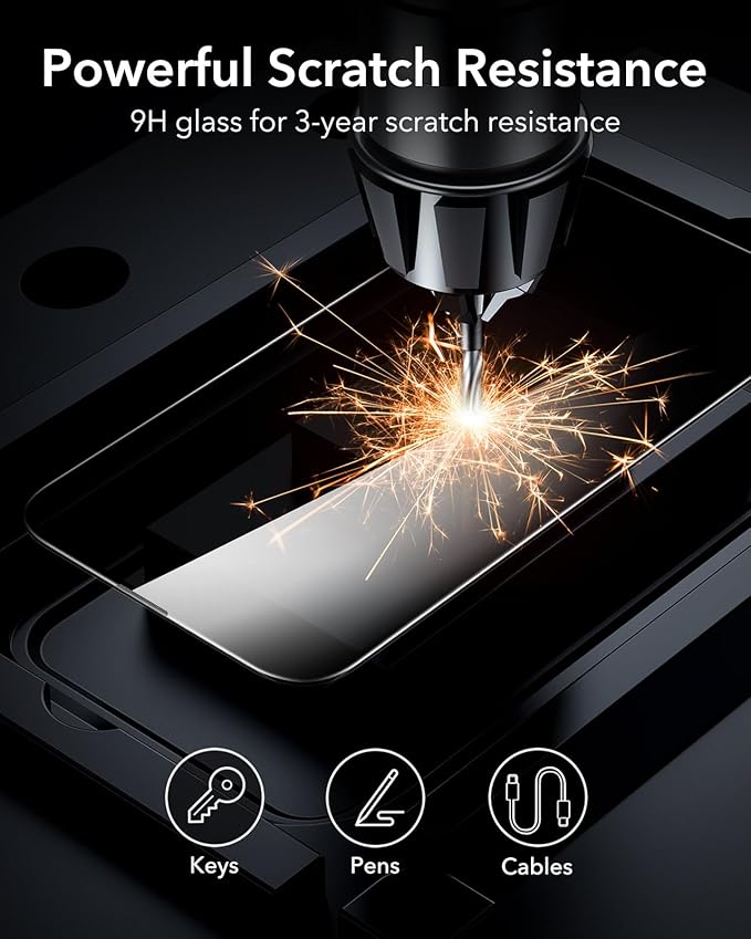 ESR 3 Pack for iPhone 13 Pro Max/iPhone 14 Plus Privacy Screen Protector, Anti-spy Tempered-Glass Privacy Screen Protector with Flawless Fit Tray
