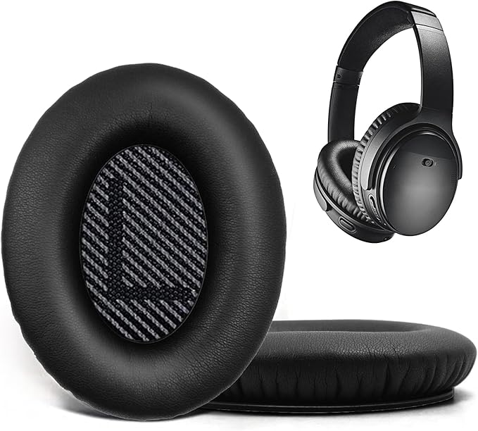 Replacement Ear Pads for Bose QuietComfort 35 35 II 15 25, Headphone Ear Covers by UOWGA
