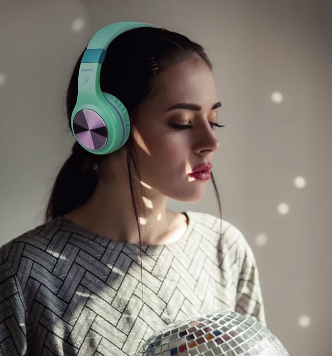Riwbox Bluetooth Headphones, XBT-80 Folding Stereo Wireless Bluetooth - Image 5
