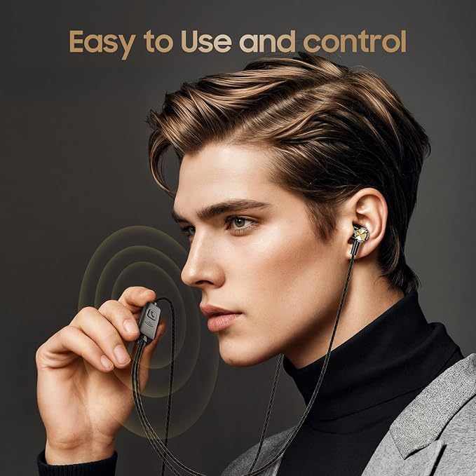 Rayleigh Wired Earbuds 5 Pack, Earbuds Headphones with Microphone, Earphones with Heavy Bass Stereo Noise Blocking, Compatible with iPhone, with iPad and Android Devices, MP3, Fits All 3.5mm Devices