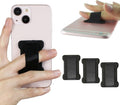 Universal Phone Grip for Smartphones - Phone Holder for Hand for Back of Phone - Wireless Charging Compatible (Black) - 3Pack