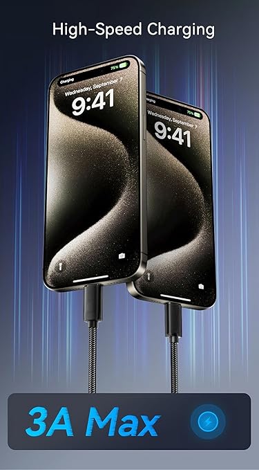 TV Remote USB C Charger Cable for Apple TV Remote 3rd/4th Gen, Siri Remote 3rd, MFi Certified Woven USB A to USB-C Cord Fast Charging for Samsung Smart TV Remote Control, Type C Charge Wire - Black