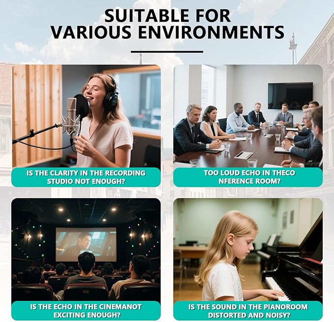Sound Proof Foam Panels for Walls,Soundproofing panels,Acoustic Foam Panels Insulation Studio Soundproofing Fire Resistant Noise Absorbing for Studio, Office, Home Blue (DK-L 12" X 12" X 1", 24PACK)