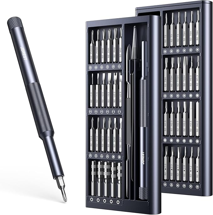JOREST 50 in 1 Precision Screwdriver Set with Security Torx, Magnetic Mini Repair kit for Macbook, Laptop, PS4, PS5, iphone, Nintendo Switch, Glasses, Watch, Toy, Stocking Stuffers Gifts for Men