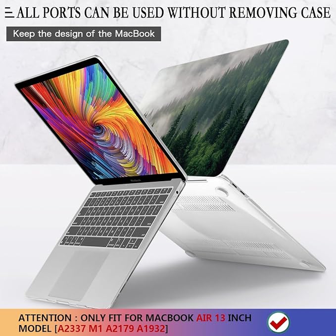 CISSOOK Compatible with MacBook Air 13 inch Case 2021 2020 2019 2018 Release - Image 5