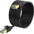 Cat8 Ethernet Cable, Internet Network Cord, 40Gbps 2000Mhz LAN Wires, High Speed SSTP LAN Cables with Gold Plated RJ45 Connector for Router, Modem, Gaming, Xbox (250ft)