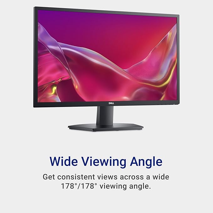 Dell 27 SE2725H Monitor - 27-Inch Full HD (1920x1080), VA Panel, Tilt Functionality, Certified by TÜV Rheinland for 3-Star Eye Comfort - Black