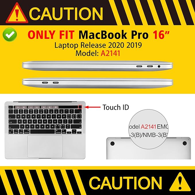 for MacBook Pro 16 inch Case 2019 2020 Release Model A2141, Plastic Hard Shell Cover with Keyboard Cover for MacBook Pro 16 inch with Touch Bar & Touch ID - Abstract Mountain