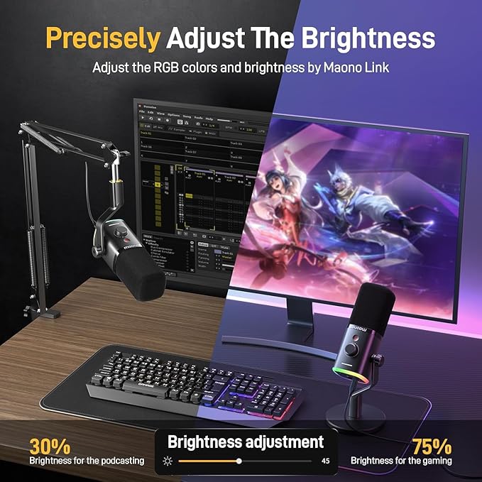 MAONO XLR/USB Gaming Microphone Kit: Dynamic PC Mic - Image 5