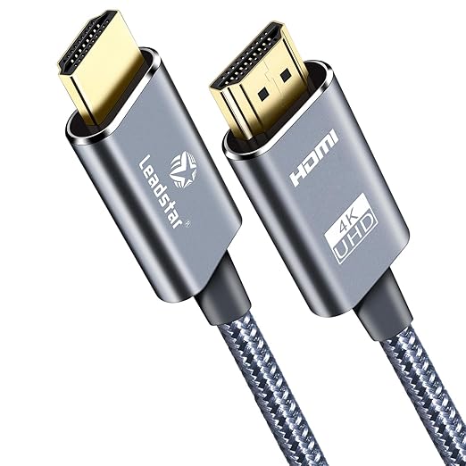 LEADSTAR HDMI Cable 4K 30 ft / 9m, High Speed HDMI 2.0 Cord Braided | 4K@60Hz, Ultra HD, 2160p, ARC, HDR, 3D, HDCP 2.2 | for Xbox, PS5, TV, Laptop, Monitor