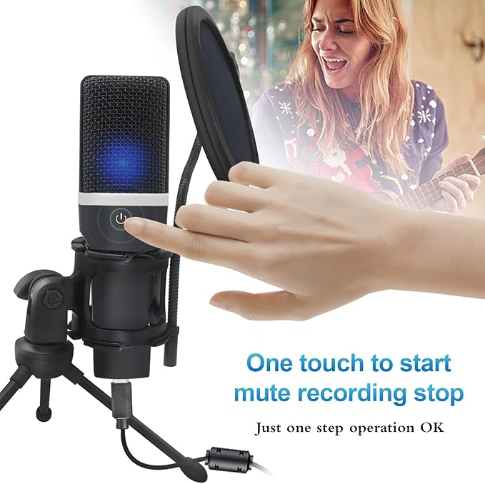 USB Gaming Microphone, Condenser Microphone, Podcast Microphone - Image 2