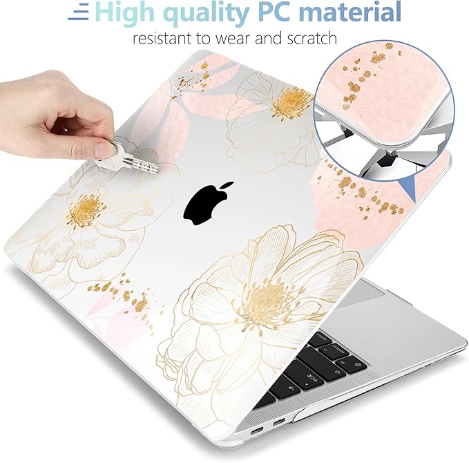 MEEgoodo for MacBook Air 13 inch Case 2021 2020 2019 2018 Released A2337 M1 - Image 3