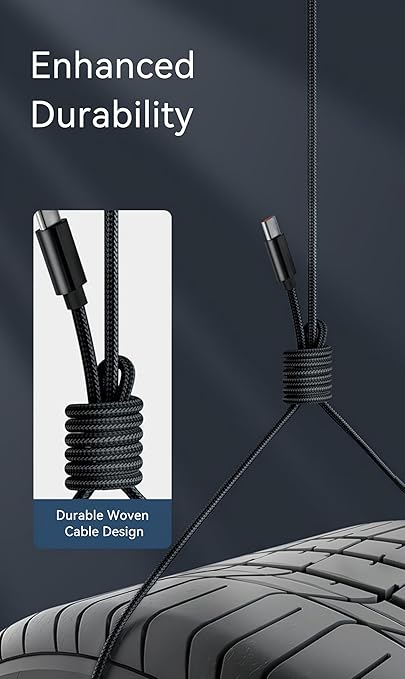 TV Remote USB C Charger Cable for Apple TV Remote 3rd/4th Gen, Siri Remote 3rd, MFi Certified Woven USB A to USB-C Cord Fast Charging for Samsung Smart TV Remote Control, Type C Charge Wire - Black