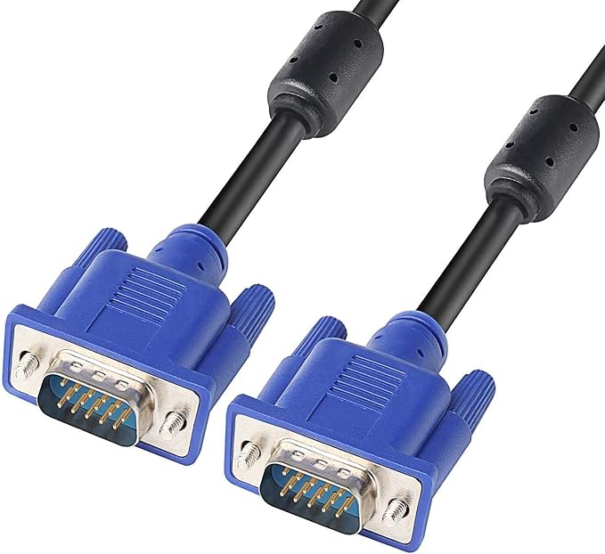 PASOW VGA to VGA Monitor Cable HD15 Male to Male for TV Computer Projector (10 Feet)