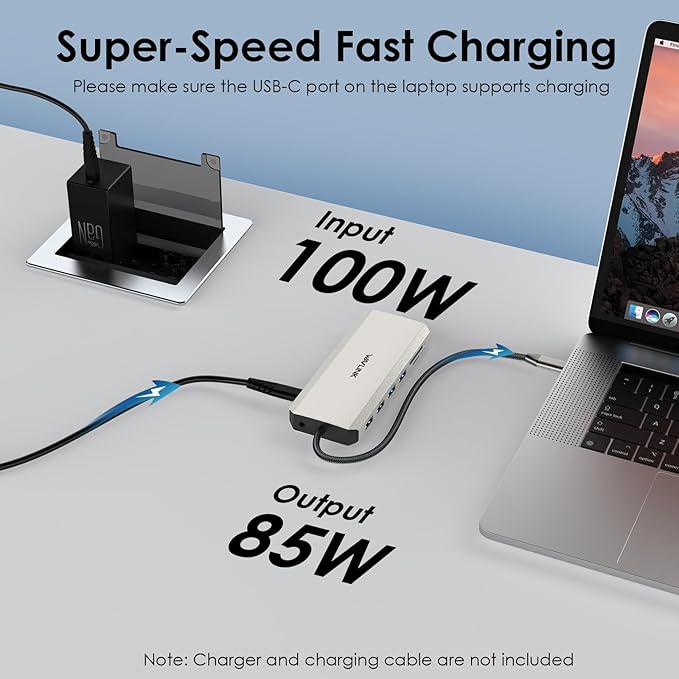 USB C Docking Station USB C to Dual HDMI Adapter USB C Hub Dual Monitor, 13 in 1 Multiport Triple Display Type C Dongle with Dual HDMI 4K, DP, PD Charger, 5 USB, Ethernet, SD TF Card Reader, Audio