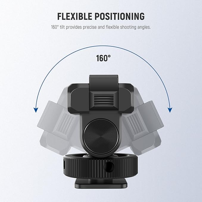 NEEWER Magnetic Mount Adapter Compatible with DJI Osmo Action 5 Pro/4/3, Upgraded Metal Quick Release Action Camera Mount Vlogging Accessories