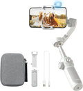 FeiyuTech VB 4 Kit - Smartphone Gimbal with 8.4''Extendable Rod,Bag, Lighting Enabled Tracking Module,Gesture Control, Gimbal Stabilizer for YouTube TikTok Live Video Record,iPhone&Android,Max 0.57lb