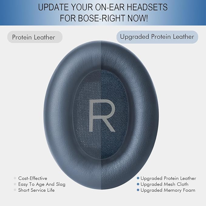 GEVO Replacement Ear Pads for Bose QC45, Ear Cushions for Bose QuietComfort 45 - Image 5