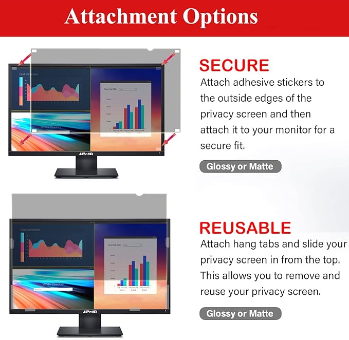 35 Inch Privacy Screen Filter for 21:9 Curved Ultrawide Monitor | Privacy Shield | Anti Glare | Anti-Blue Light | Eye Protection | Anti Spy | Computer Security Private Filter Protector