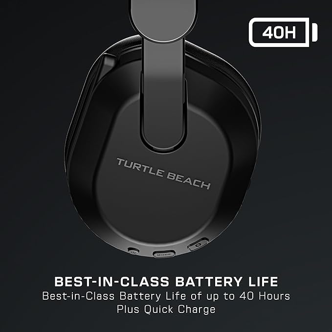 Turtle Beach Stealth 500 Wireless Gaming Headset Licensed for Xbox Series X|S, Compatible with Xbox One, Bluetooth, PC, Mobile, 40 Hr Battery, Memory Foam Cushions, Flip-to-Mute Mic, Black