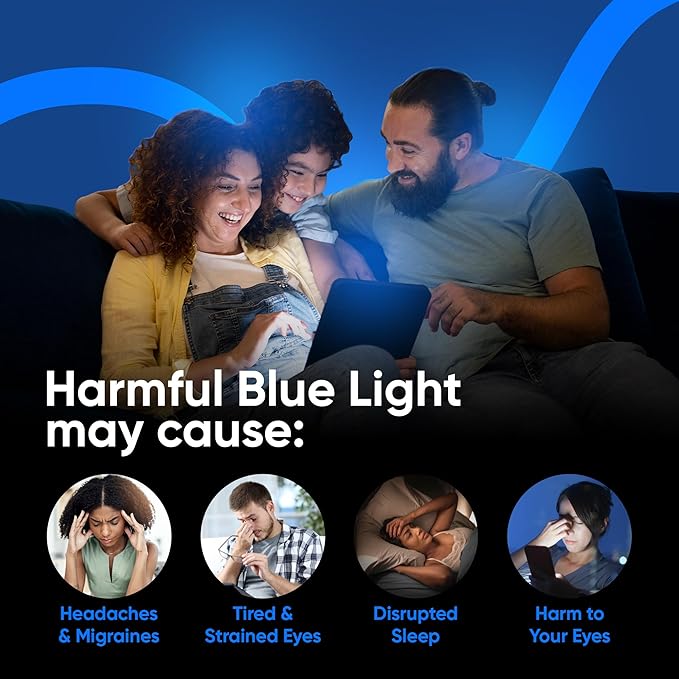 Ocushield Anti Blue Light Tempered Glass Screen Protector for iPhone 16 Plus (6.7") - Protect Your Eyes, Reduce Migraines & Improve Sleep