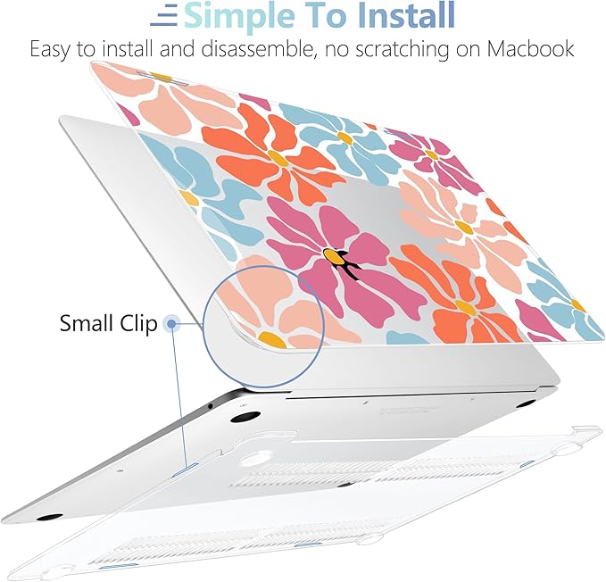 MEEgoodo for MacBook Air 13 inch Case 2021 2020 2019 2018 Released A2337 M1 - Image 4